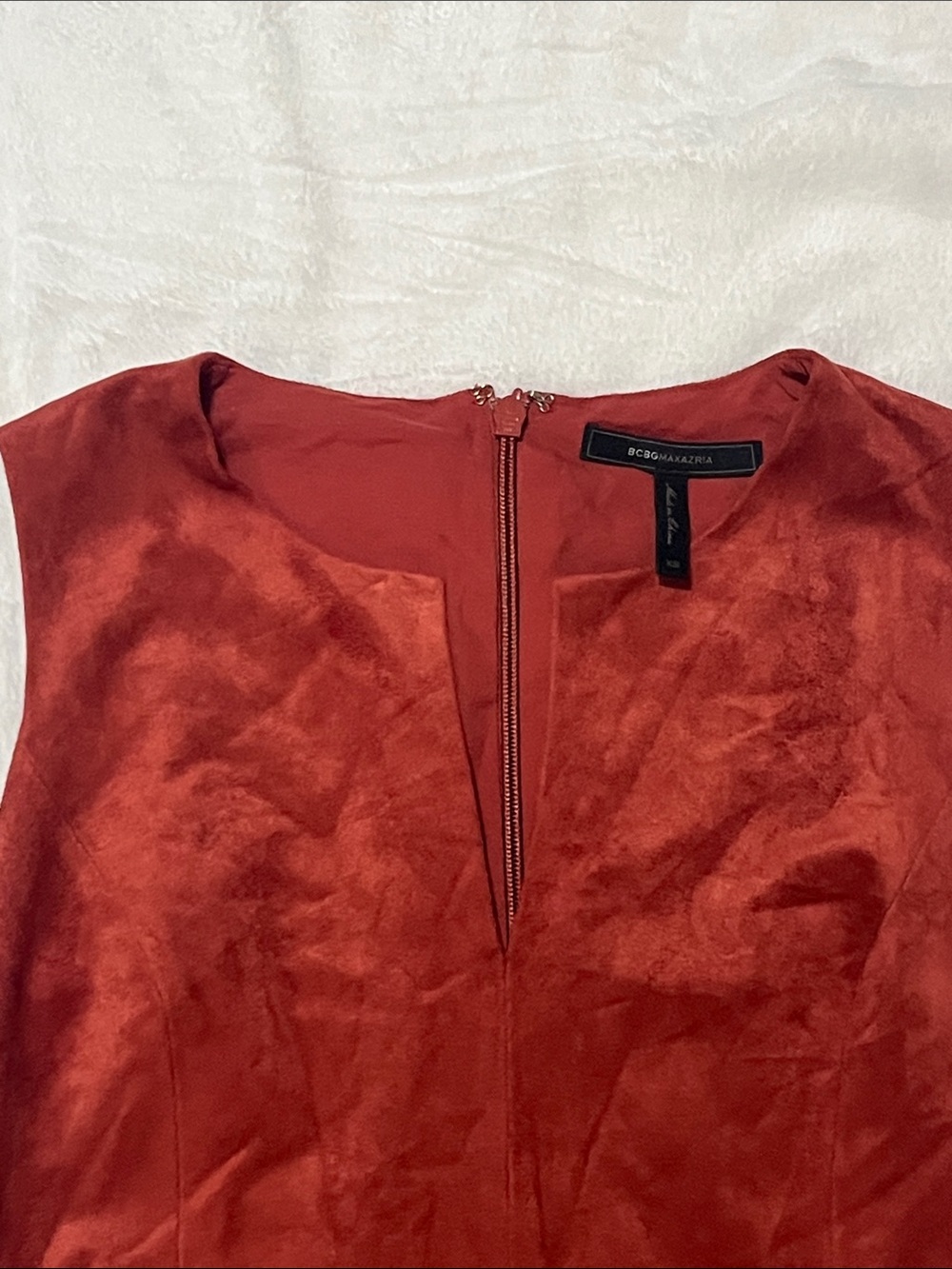 BCBGMaxAzria Adelene Faux Suede Dress - Picture 6 of 7